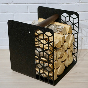 Дровник Grey stone Woodbox rhombus two, товары для загородного дома