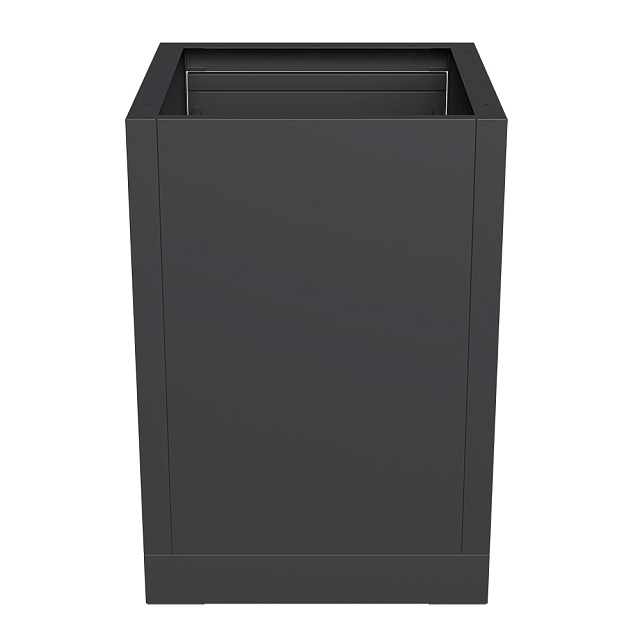 Тумба с тремя выдвижными ящиками и фальш-панелью 850 Черная