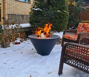 Гриль-очаг Elbrus Home Этна Ø120 (Термостойкая эмаль) для сада