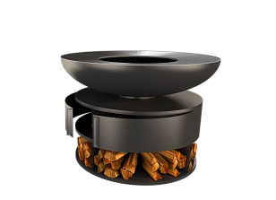 Гриль-очаг Elbrus Home Камчатка Max Ø100 (Термостойкая эмаль, без дверей) для сада