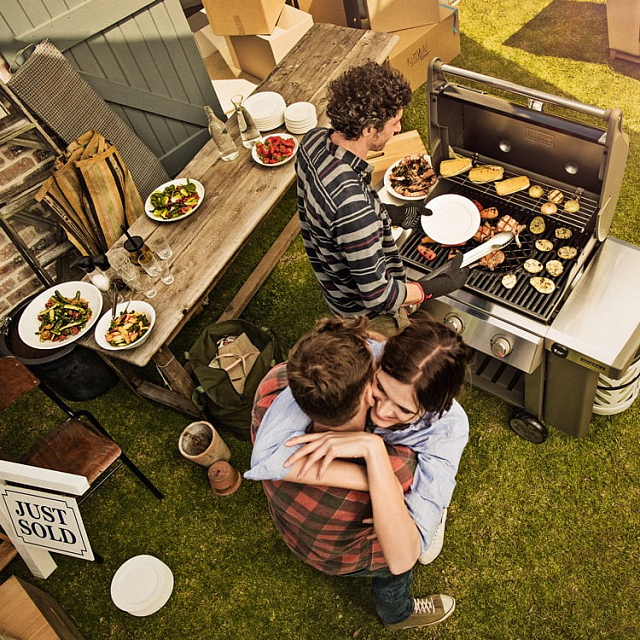 газовый гриль weber genesis ii e-310 gbs, черный