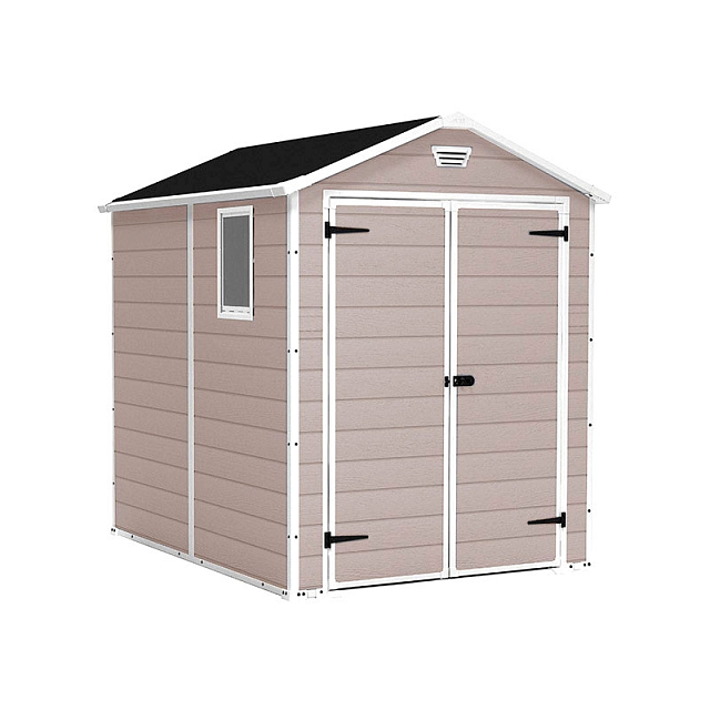 Пластиковый сарай Keter Manor 6х8 DD бежевый 