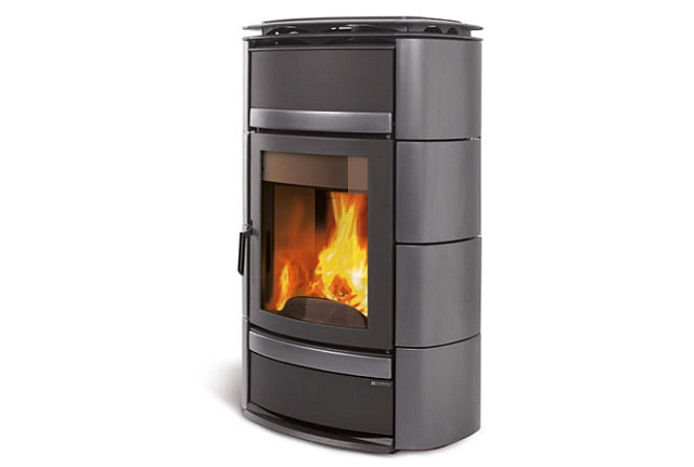 Печь дровяная La Nordica Norma Idro D.S.A цвет: серый