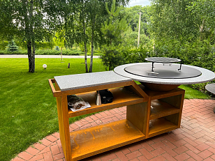 Гриль-очаг Elbrus Home Памир Pro Ø120 (Термостойкая эмаль) для сада