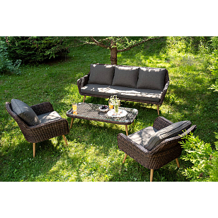 Лаунж-зона 4SIS Прованс, цвет коричневый, садовая мебель