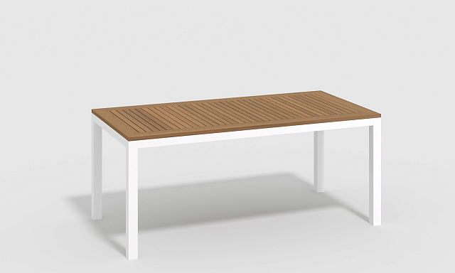 Обеденная зона Gardenini Bella 180 Белый / Бежевый со стульями Calma S 