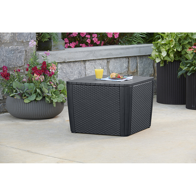 Стол-сундук Keter Luzon Plus графит 