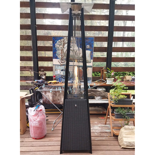 Уличный газовый обогреватель WWT 13I Rotang Black 