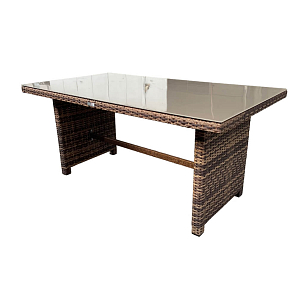 Обеденный стол Lite Fiona коричневый, садовая мебель