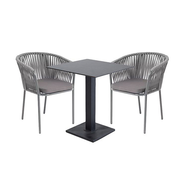 Обеденная группа 4SIS Каффе на 2 персоны, столешница "серый гранит" 