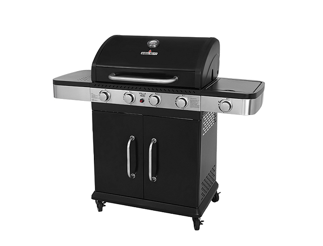 гриль газовый bellagio villa 400 black