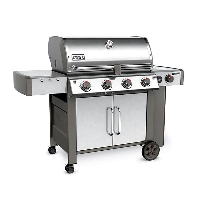 гриль газовый weber genesis ii lx s-440 gbs, нерж.сталь