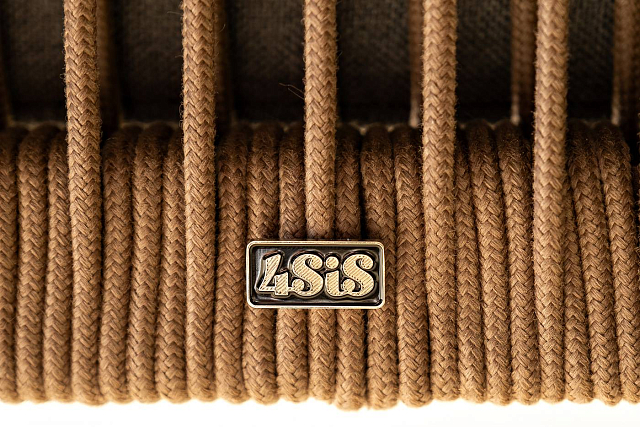 Лаунж-зона 4SIS Канны 5-местная из роупа со столом Верона (серый гранит), каркас коричневый, роуп коричневый 