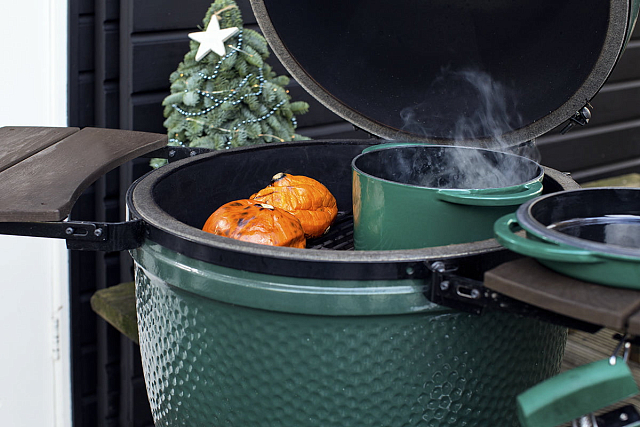 Духовка голландская зеленая, круглая д/гриля, 4.0л