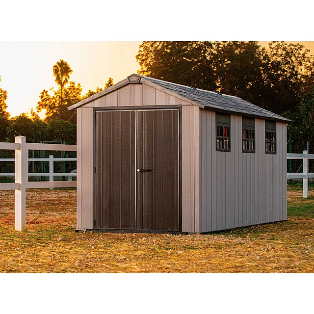 Пластиковый сарай Keter Oakland 7515 (Oakland 757 + пристройка) 