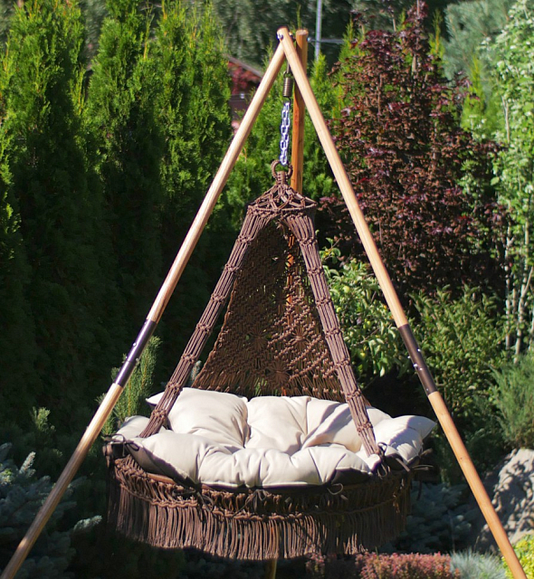 Подвесное кресло Lite Cartagena 4 цвета на каркасе Maya 