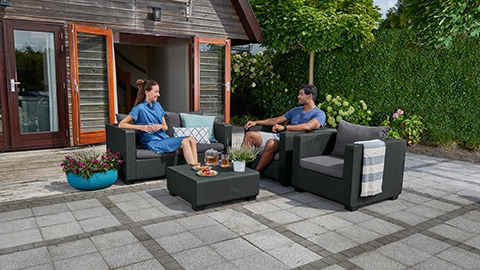 Столик с подушкой Keter Salta Table графит 