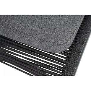 Стул из роупа 4SIS Ането, каркас темно-серый муар, роуп темно-серый, ткань темно-серая 027 для дачи Стул из роупа 4SIS Ането, каркас темно-серый муар, роуп темно-серый, ткань темно-серая 027, садовая мебель