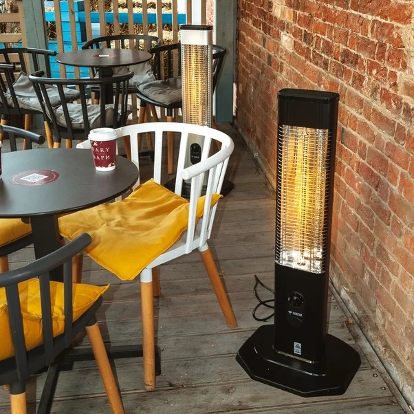 Уличный электрический обогреватель Luxeva TS black 2000 