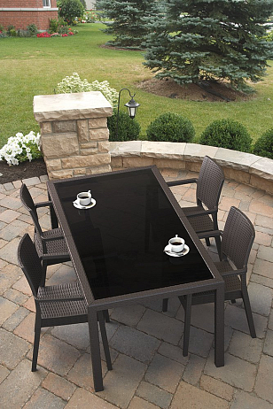 Кресло Siesta Contract Ibiza Цвет: коричневый для дачи Кресло Siesta Contract Ibiza Цвет: коричневый, садовая мебель