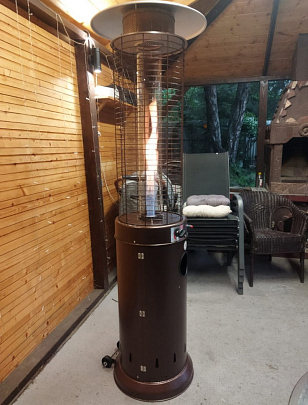Уличный газовый обогреватель WWT 13D Pro Brown mini, уличное оборудование