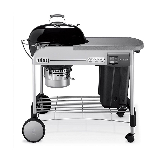 угольный гриль weber performer deluxe gbs, 57 см, черный