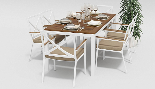 Стул Gardenini Calma White beige 