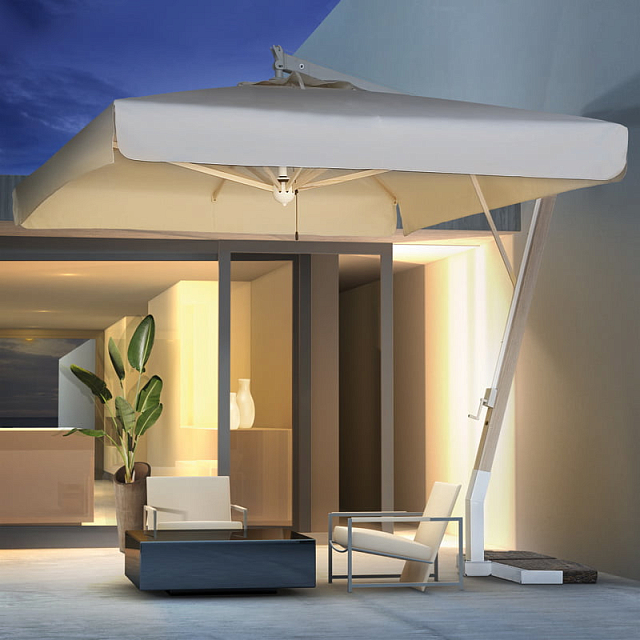 Зонт уличный квадратный Milano Braccio 3535MIB (имитация дерева) 