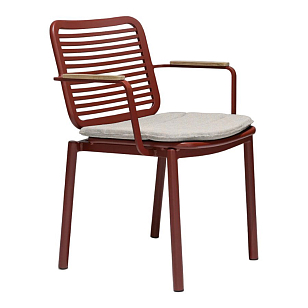 Кресло с подушкой Tagliamento Armona Цвет: терракотовый, светло-бежевый, садовая мебель