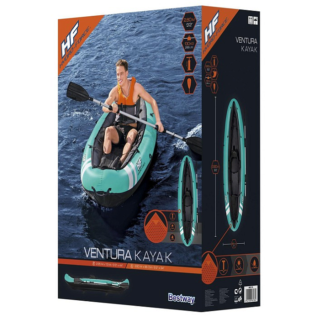 Лодка надувная Bestway Ventura 280 х 86 для серфинга