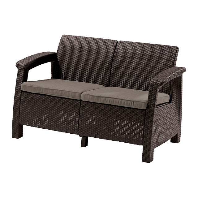 Диван Keter Corfu love seat коричневый 