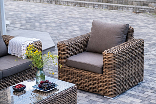 Лаунж-зона 4SIS Палермо, цвет соломенный, садовая мебель