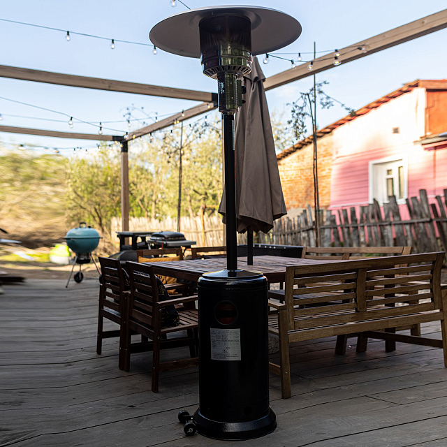 Уличный газовый обогреватель La Hacienda H1 All Black 