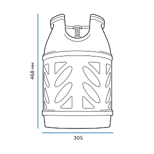 Композитный газовый баллон Ragasco 18,2 для сада