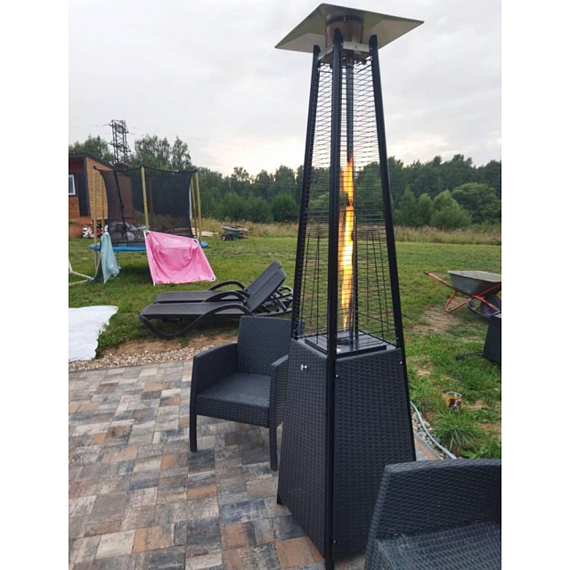 Уличный газовый обогреватель WWT 13I Rotang Black 