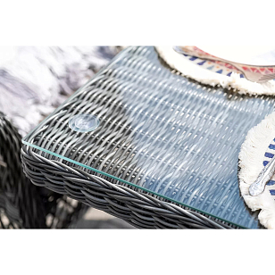 Обеденная группа 4SIS Сицилия, цвет графит, садовая мебель