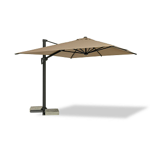 Зонт садовый 4SIS Римини 3 х 4 м, боковая опора, тент бежевый, садовая мебель