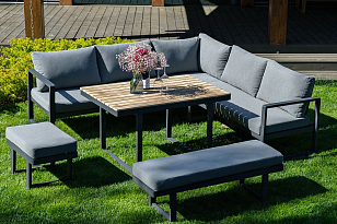 Лаунж зона Joygarden Topa с обеденным столом, садовая мебель