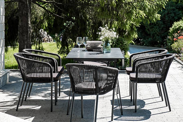 Обеденная группа 4SIS Милан на 6 персон, цвет темный 