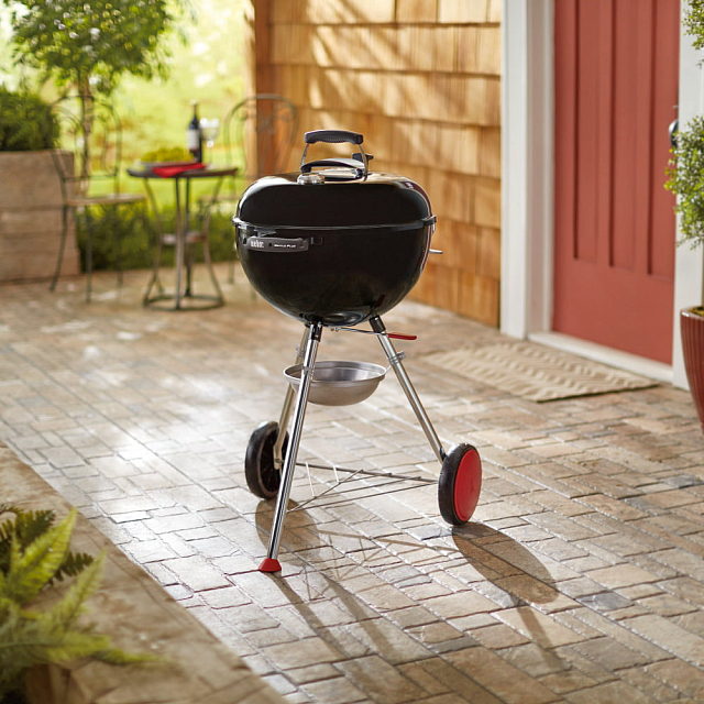 гриль угольный weber kettle plus, 47 см, черный
