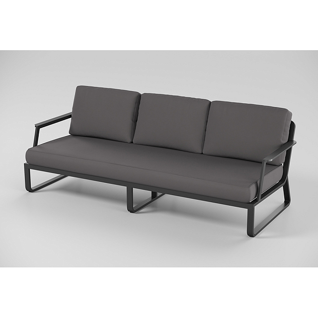 Лаунж зона Gardenini Voglie Long Карбон / Черный 