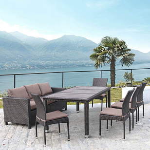 Комплект садовой мебели Lite Gallarate brown, садовая мебель