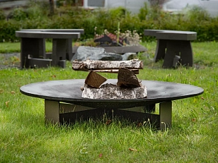 Чугунная чаша для огня Concretika L100 PLATO, уличное оборудование