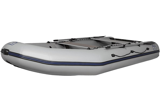 Лодка ПВХ Фрегат 390 FM Light Jet/L/S серая