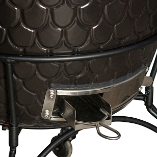 керамический угольный гриль dinoegg classic black для дачи