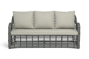 Диван 4SIS Ницца 3-местный, цвет серый для дачи Диван 4SIS Ницца 3-местный, цвет серый, садовая мебель