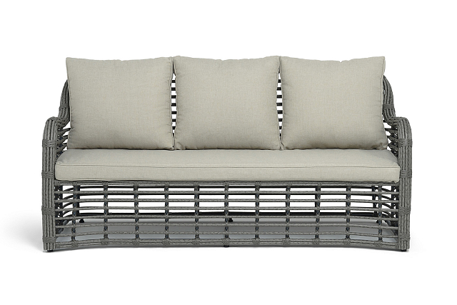 Диван 4SIS Ницца 3-местный, цвет серый 