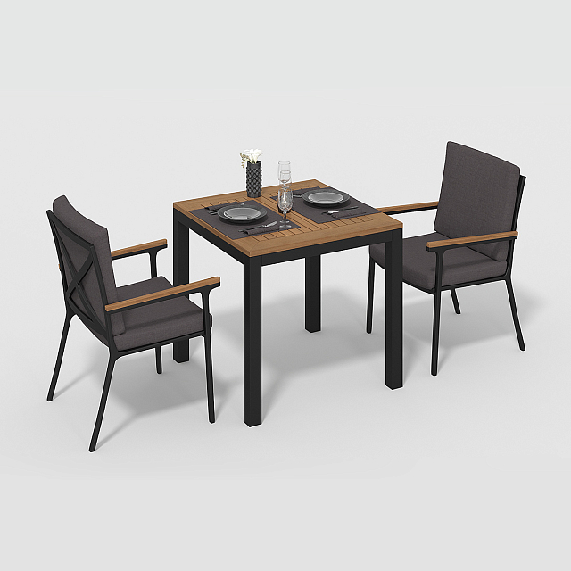 Стол Gardenini Bella 80 Карбон 