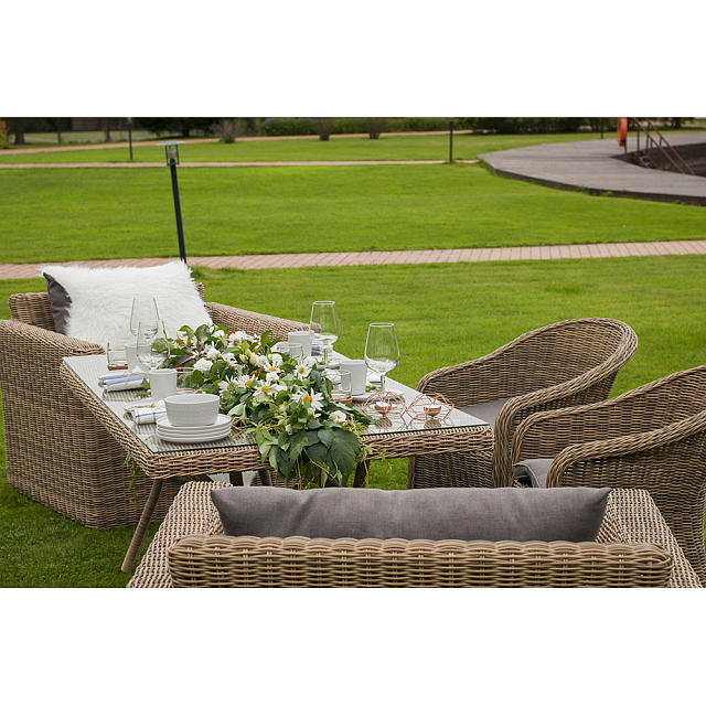 Обеденный стол 4SIS Латте 200 Цвет: соломенный 