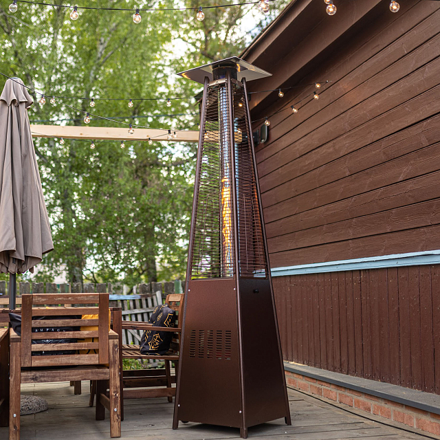 Уличный газовый обогреватель La Hacienda P1 Bronze 